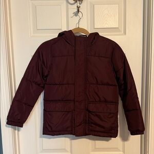 Old Navy Kids Maroon Puffer Jacket